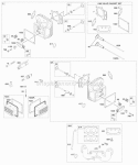 Cylinder Head Gasket Set - Valve Intake Manifold Valves Diagram and Parts List for 445777-0112-E3  Briggs and Stratton Engine